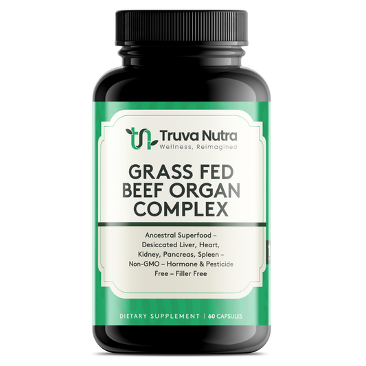 Grass Fed Beef Organ Complex – Ancestral Superfood – Desiccated Liver, Heart, Kidney, Pancreas, Spleen